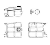 Serbatoio compensazione, Refrigerante bianco 454015 NRF per FORD MAZDA VOLVO