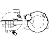 Serbatoio compensazione, Refrigerante bianco CRT 14 000S MAHLE per PEUGEOT