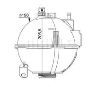 Serbatoio compensazione, Refrigerante bianco CRT 210 000S MAHLE per BMW X3 X4