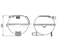 MAHLE ORIGINAL Serbatoio compensazione
