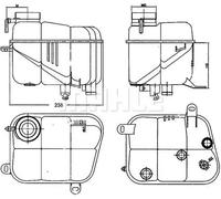 MAHLE ORIGINAL CRT 120 000S Serbatoio compensazione refrigerante