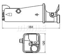 Serbatoio compensazione, Refrigerante nero CRT 2 000S MAHLE per BMW Z4 Roadster