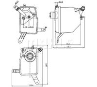 MAHLE CRT 205 000S Serbatoio compensazione, Refrigerante per BMW