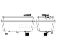 Serbatoio compensazione, Refrigerante nero CRT 27 000S MAHLE per VOLVO 940 960