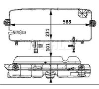 Serbatoio di espansione, liquido di raffreddamento MAHLE CRT 46 000S