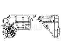 Serbatoio compensazione, Refrigerante nero CRT 81 001S MAHLE per AUDI A6 C6