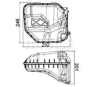 Serbatoio compensazione, Refrigerante nero CRT 9 000S MAHLE per AUDI VW PORSCHE