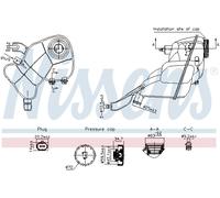 Serbatoio compensazione, Refrigerante NISSENS 996204 per CLASSE S 3 2006-2013