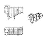 Serbatoio compensazione, Refrigerante NRF 454037 per CLK (C208) 2 1997-2002