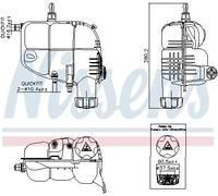NISSENS 996185 Serbatoio compensazione, Refrigerante per BMW