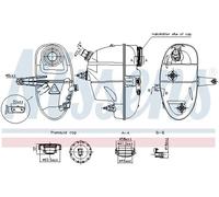 Serbatoio compensazione, Refrigerante Plastica 996192 NISSENS per MERCEDES-BENZ