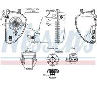 Serbatoio compensazione, Refrigerante Plastica 996198 NISSENS per BMW 5 7