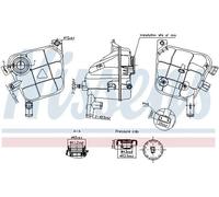 Nissens Serbatoio compensazione refrigerante 996207 in plastica per Mercedes‑Benz GLE (W166)