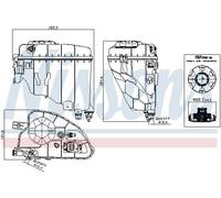 Serbatoio di espansione, liquido di raffreddamento NISSENS 996209