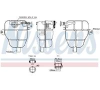 Nissens Serbatoio di espansione 996218 – plastica per liquido di raffreddamento, per OPEL