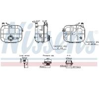 Serbatoio compensazione, Refrigerante Plastica 996243 NISSENS per OPEL ASTRA H