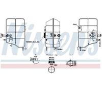 Serbatoio di espansione, liquido di raffreddamento NISSENS 996254
