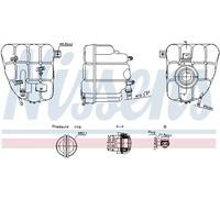 Serbatoio compensazione, Refrigerante Plastica 996255 NISSENS per PORSCHE VW