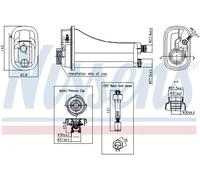 Serbatoio compensazione, Refrigerante Plastica 996290 NISSENS per BMW 3 Coupé 3