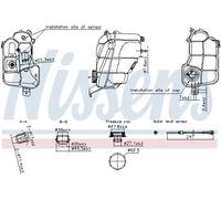 Serbatoio di espansione, liquido di raffreddamento NISSENS 996294