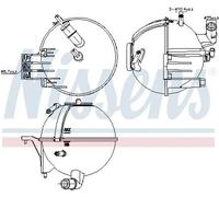 Serbatoio compensazione, Refrigerante Plastica 996296 NISSENS per MERCEDES-BENZ