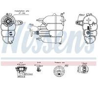 Serbatoio di espansione, liquido di raffreddamento NISSENS 996323
