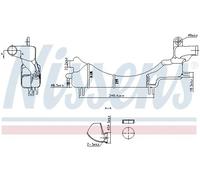 Serbatoio di espansione, liquido di raffreddamento NISSENS 996334