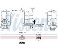 Nissens Serbatoio compensazione refrigerante 996356 in plastica per Chevrolet Aveo 1.2 (2012-2015)