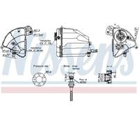 Serbatoio compensazione, Refrigerante Plastica 996358 NISSENS per BMW 5 Touring