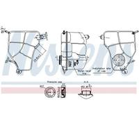 Serbatoio compensazione, Refrigerante Plastica 996360 NISSENS per FORD FIESTA V