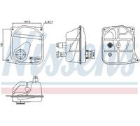 Serbatoio compensazione, Refrigerante Plastica 996362 NISSENS per AUDI A6 C4