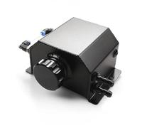 Serbatoio compensazione refrigerante Serbatoio Universale Per Olio In Alluminio 1L/2L Per Radiatore Liquido Raffreddamento Motore Per E Carburante Con Tappo(1L-Black)