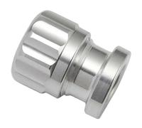 Serbatoio Compensazione Tappo Saldati Alluminio OD 1" 1,5" 2" Serbatoio Compensazione Carburante Acqua Olio Tappi Radiatore Liquido Raffreddamento EPYXG200M Vaschetta Radiatore(EP*YXG200M10 Silver)