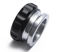 Serbatoio Compensazione Tappo Saldati Alluminio OD 1" 1,5" 2" Serbatoio Compensazione Carburante Acqua Olio Tappi Radiatore Liquido Raffreddamento EPYXG200M Vaschetta Radiatore(EP*YXG200M20 Black)