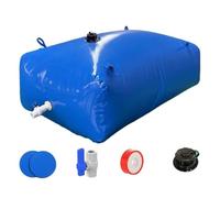Serbatoio contenitore for acqua pieghevole, sacca for acqua morbida con valvola for resistenza alla siccità, prevenzione incendi e acqua di emergenza(1.8x1.2x0.79m/1703L/450gal)