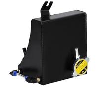 Serbatoio Coolant Overflow Kit serbatoio radiatore per liquido refrigerante in alluminio da 1,75 litri, adatto per Nissan 240SX S13, parti di modifica lucidate Serbatoio refrigerante(Black)