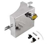 Serbatoio Coolant Overflow Serbatoio dell'acqua di troppo pieno del liquido di raffreddamento del radiatore da 1,75 l adatto per Nissan 240SX S13 in alluminio SERBATOIO ESPANSIONE RADIATORE(Silver)