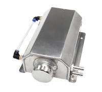 Serbatoio Coolant Overflow Serbatoio Di Recupero Dell'acqua Da 1L/2L, In Lega Di Alluminio, Per Radiatore, Refrigerante, Universale, Lucidato, Accessori Per Auto SERBATOIO ESPANSIONE RADIATORE(Silver