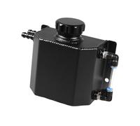 Serbatoio Coolant Overflow Serbatoio di recupero dell'olio motore in lega di alluminio universale da 1 litro, serbatoio di sfiato, serbatoio di troppo pieno del radiatore Serbatoio refrigerante(Black)