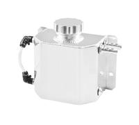 Serbatoio Coolant Overflow Serbatoio di recupero dell'olio motore in lega di alluminio universale da 1 litro, serbatoio di sfiato, serbatoio di troppo pieno del radiatore Serbatoio refrigerante(Silver