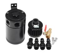 Serbatoio Coolant Overflow Serbatoio di recupero dell'olio per auto, 2/3 porte, universale, con deflettore, in lega di alluminio, separatore aria-olio(3 hole air filter)