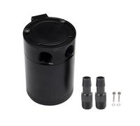 Serbatoio Coolant Overflow Serbatoio di recupero dell'olio per auto, 2/3 porte, universale, con deflettore, in lega di alluminio, separatore aria-olio(2 holes)