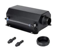 Serbatoio Coolant Overflow Serbatoio Di Troppo Pieno Universale Per Radiatore Del Refrigerante In Alluminio Da 2 Litri Con Tappo Scarico Serbatoio Di Recupero Dell'olio E Sfiato(Black)