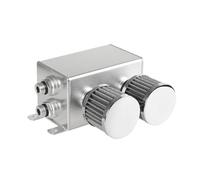 Serbatoio Coolant Overflow Serbatoio Raccolta Dell'olio Motore Con Doppio Filtro E Deflettore Doppio Da 1,2 L AN10 Con Filtri Dell'aria, Kit Sfiato Per Serbatoio Raccolta(Silver)