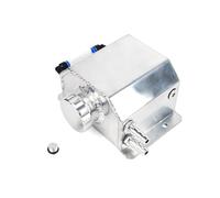 Serbatoio Coolant Overflow Serbatoio Raccolta Dell'olio Universale In Alluminio 1L/2L Serbatoio Troppo PienoDel Radiatore Liquido Raffreddamento Motore Con Tappo Scarico E Sfiato(1LYH-Silver)