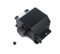 Serbatoio Coolant Overflow Serbatoio Raccolta Dell'olio Universale In Alluminio 1L/2L Serbatoio Troppo PienoDel Radiatore Liquido Raffreddamento Motore Con Tappo Scarico E Sfiato(1LYH-Black)
