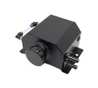 Serbatoio Coolant Overflow Serbatoio Troppo Pieno Universale In Lega Di Alluminio Per Radiatore Del Liquido Raffreddamento Motore1000 Ml/2000 Ml, Quadrato, 1 L/2 L Con Tappo(1L-Black)