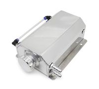 Serbatoio Coolant Overflow Serbatoio Troppo Pieno Universale In Lega Di Alluminio Per Radiatore Del Liquido Raffreddamento Motore1000 Ml/2000 Ml, Quadrato, 1 L/2 L Con Tappo(2L-Silver)