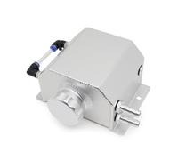 Serbatoio Coolant Overflow Serbatoio Troppo Pieno Universale In Lega Di Alluminio Per Radiatore Del Liquido Raffreddamento Motore1000 Ml/2000 Ml, Quadrato, 1 L/2 L Con Tappo(1L-Silver)