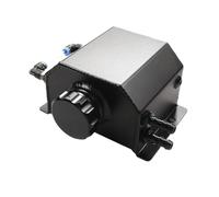 Serbatoio Coolant Overflow Serbatoio universale per la raccolta dell'olio da 1L/2L, per il liquido di raffreddamento del motore, con tappo di scarico e sfiato Serbatoio di espansione motore(1L-Black)